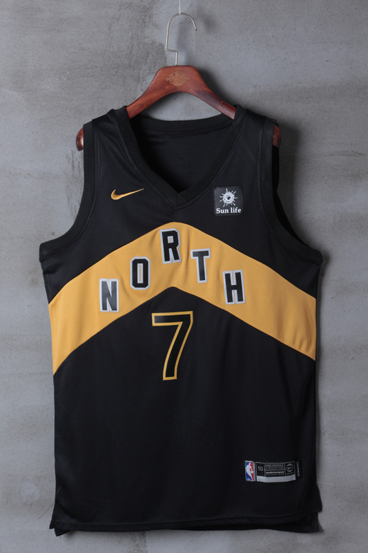 2018 Men Toronto Raptors #7 Lowry Black City Edition Nike NBA Jerseys->toronto raptors->NBA Jersey